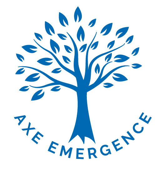 Logo axe emergence